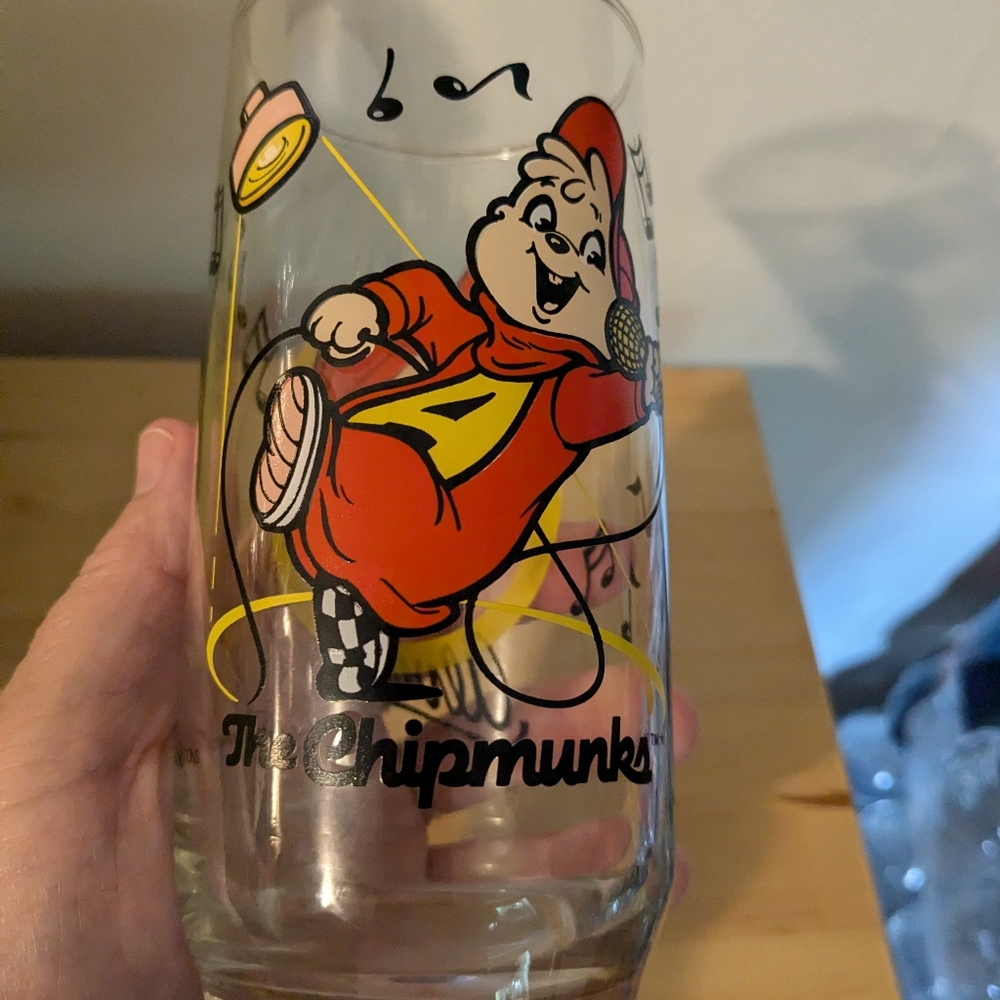 Alvin and the Chipmunks Glass Gift For Animal Lovers Chipmunk Lover Teenage - Picture 4 of 7
